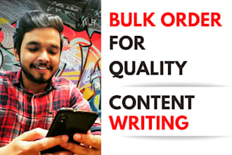 do bulk quality content writing