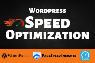 do speed optimization wordpress website as pagespeed insights or gtmetrix