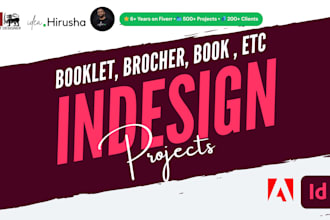 create professional adobe indesign projects, layouts, and templates