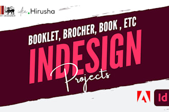 create professional adobe indesign projects, layouts, and templates