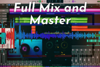 create an absolute intense mix and master for your songs