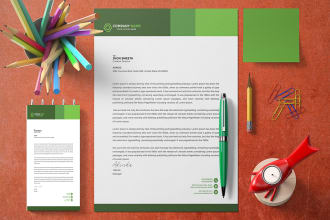 do awesome letterhead design for 24h