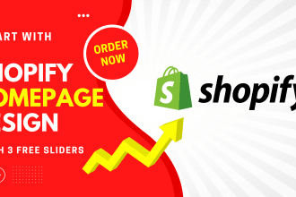 design your shopify store homepage with 3 slider design