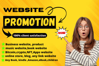 promote your website, product promotion, nft, crypto, book any business link