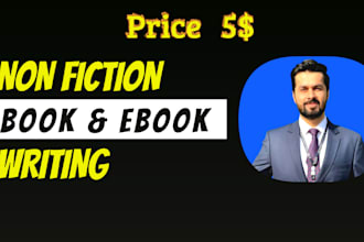 be your nonfiction ebook ghostwriter and ebook editor