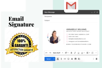 create modern email signature for apple, gmail and outlook