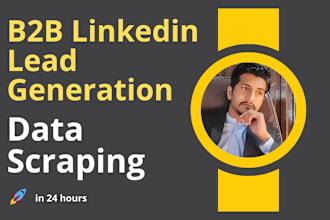 do b2b lead generation, website data scraping  for any industry