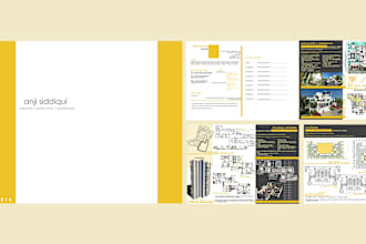create architecture portfolio and CV
