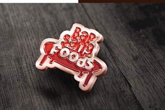 give a premium, food, drink, and cafe logo design