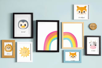 do nursery printable wall art, for etsy and amazon