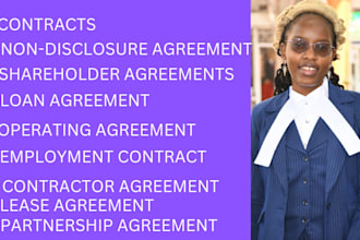 draft contracts, agreements, policies, and terms of use