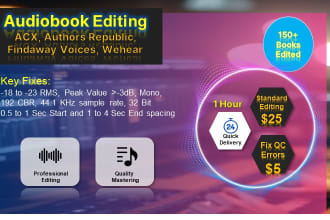 edit mix and master your audiobook for acx standards
