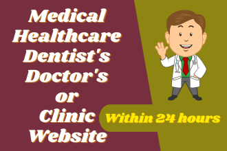 build medical, healthcare, dentist, doctor or clinic website