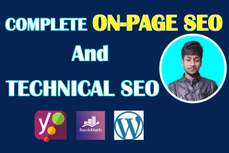 do onpage optimization for google ranking and technical SEO with rank math yoast