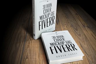convert your 2d cover into an AMAZING 3d book mockup