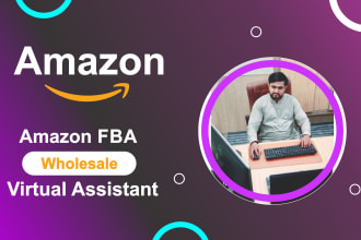 be your amazon fba wholesale virtual assistant and do amazon product research