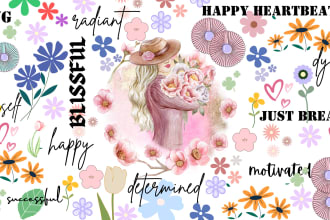 design affirmation cards, flashcards, etsy digital products