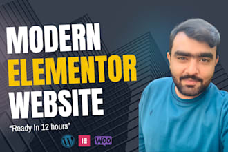 design elementor wordpress website or landing page