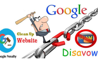 disavow spammy toxic domain backlink reduce spam score recover google penalty