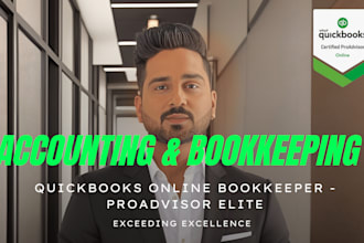 clean up, set up and provide expert quickbooks online bookkeeping