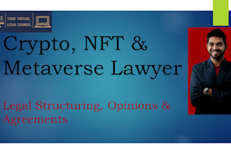 provide legal advice to your crypto, nft and web3 projects