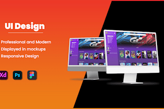 design a modern UI of your website and mobile app