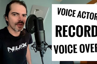 record a russian male voice over or english with russian accent
