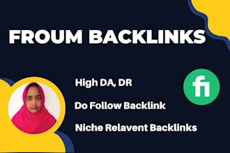 build high authority dofollow forum backlinks manually