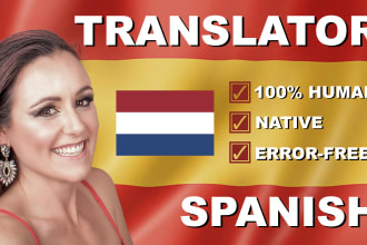 do dutch to spanish translation native spanish