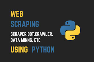 do python web scraping, data extraction, web scraper