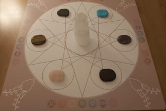 carry out remote crystal healing