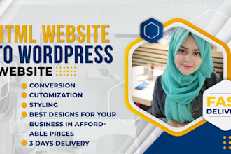 convert the HTML site to wordpress site
