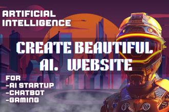 design an innovative ai new tech based website for startup