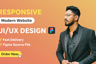 do professional UI UX figma design website mobile app landing page