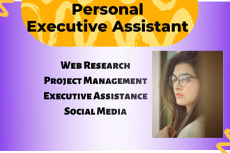 be your personal administrative virtual assistant, executive VA