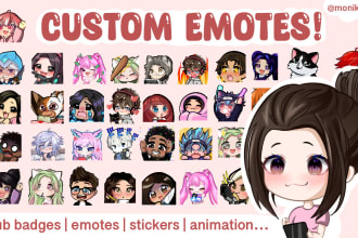 create or animate custom emotes, sub badges for twitch and discord