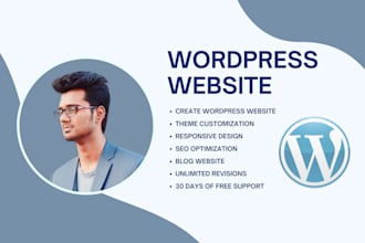 create, install, and revamp your wordpress website with SEO optimization