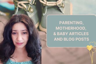 write parenting, motherhood, and baby content
