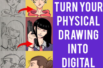 turn your physical drawing into digital