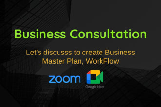 do your business consultation with you