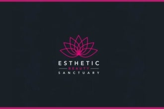 be make a modern spa, massage and yoga logo design