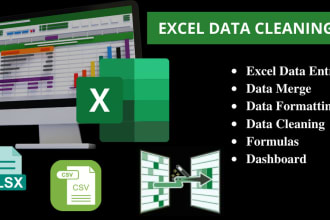 clean, organize and merge excel or CSV data