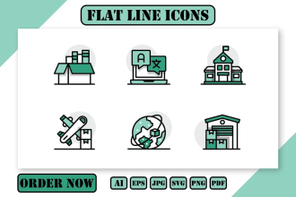 design professional custom icon design unique and high quality icons