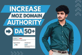 increase domain authority moz da 50 plus