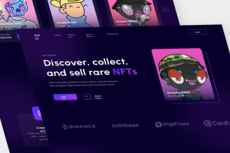 do nft landing page nft website design, wordpress landing page design sales page