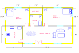 2d floor plan design