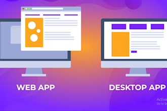 develop web or desktop quickbooks applications