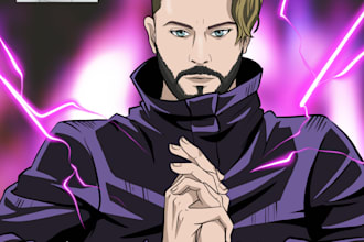 make your face into anime you want