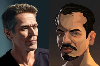 draw a realistic or stylized portrait for you