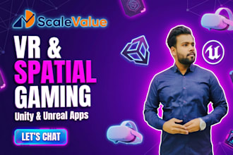 build VR apps, unity or unreal game development, and spatial xr simulations